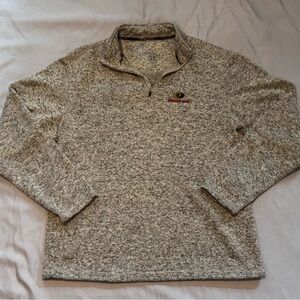 Men's Mossy Oak Gray Quarter-Zip Sweater Sz Large